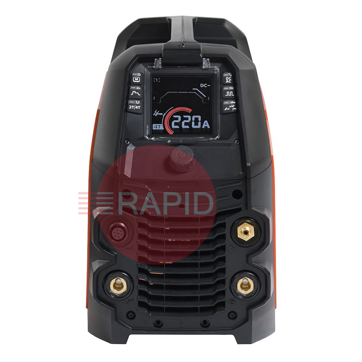 P23T225G  Kemppi Minarc T 223 AC/DC GM TIG Welder Air Cooled Package, with TX 225G Torch - 110/240v, 1ph